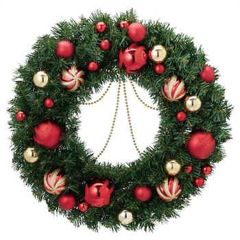 冬装飾 クリスマス用品 デラックス クリスマスリース ストア・エキスプレス