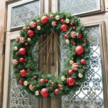 冬装飾 クリスマス用品 デラックス クリスマスリース ストア・エキスプレス