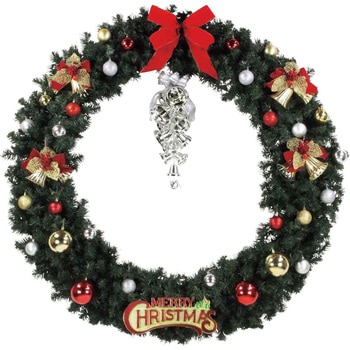 冬装飾 クリスマス用品 特大クリスマスリース 直径120cm ストア・エキスプレス