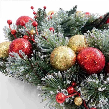 冬装飾 クリスマス用品 デコレーションクリスマスリース 直径60cm ストア・エキスプレス