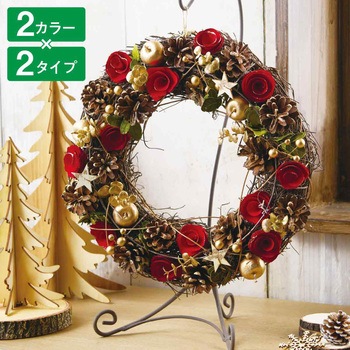 冬装飾 クリスマス用品 ナチュラル クリスマスリース ストア・エキスプレス