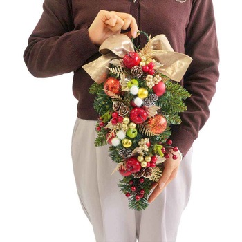 冬装飾 クリスマス用品 ラグジュアリースワッグ ストア・エキスプレス