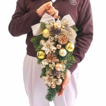 冬装飾 クリスマス用品 ラグジュアリースワッグ ストア・エキスプレス