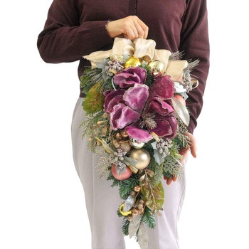 冬装飾 クリスマス用品 ラグジュアリースワッグ ストア・エキスプレス