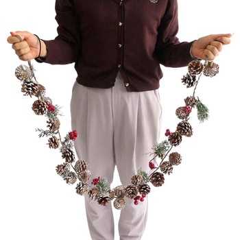 冬装飾 クリスマス用品 ナチュラルガーランド スノー ストア・エキスプレス