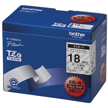 ピータッチ ラミネートテープ 幅18mm TZeシリーズ brother(ブラザー)