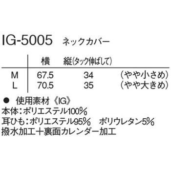 ネックカバー クリーム 2枚入 IG-5005シリーズ ナガイレーベン