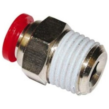 Push-in fitting 8mm x R3/8in. straight 1袋 10個入 NORGREN