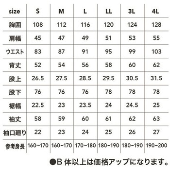 ストレッチ長袖ツナギインディゴ #9819-17シリーズ CUC(中国産業)