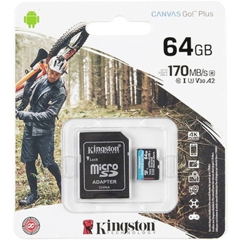 Kingston Canvas Go! Plus 64GB MicroSD Card with Adapter SPARKFUN