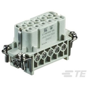 ヘビーデューティパワーコネクタ HDC HA シリーズ メス 10極 16A 250 V TE Connectivity Japan(旧:TYCOELECTRONICS(タイコエレクトロニクス))