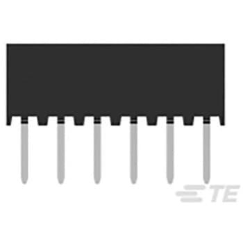 基板接続用ソケット 6 極 2mm 1 列 スルーホール 1袋 10個入 TE CONNECTIVITY