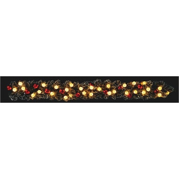 冬装飾 クリスマス飾り LEDボールライト付きデコレーションガーランド ストア・エキスプレス