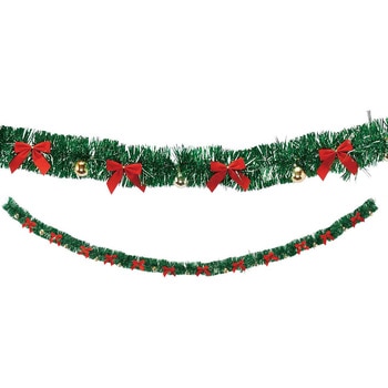 冬装飾 クリスマス飾り メタリック ガーランド ストア・エキスプレス