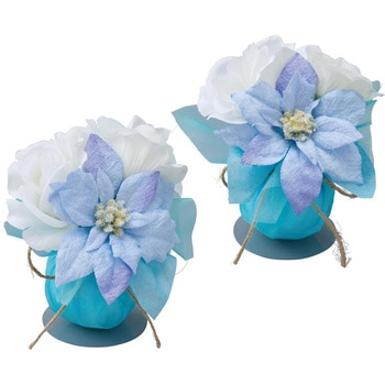 冬装飾 クリスマス飾り ウィンターポインセチア造花ラップ ストア・エキスプレス