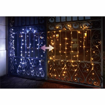 冬装飾 クリスマスツリー飾り イルミネーション LED100球 カラーチェンジストレートライト ストア・エキスプレス