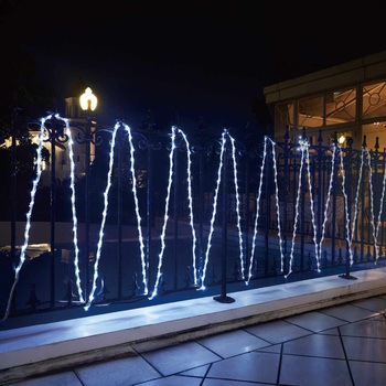 冬装飾 クリスマス イルミネーション シューティングラタンストレートライト LED ストア・エキスプレス