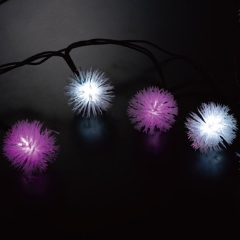 冬装飾 クリスマス イルミネーション ケサランパサランストレートライト LED 100球 ストア・エキスプレス