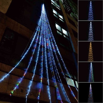 冬装飾 クリスマス イルミネーション ドレープライト ロングサイズ(10m) LED 1728球 ストア・エキスプレス