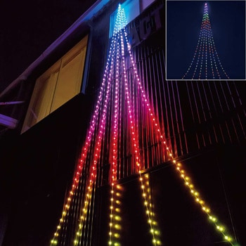 冬装飾 クリスマス イルミネーション LEDスマートドレープライト ストア・エキスプレス