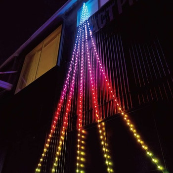 冬装飾 クリスマス イルミネーション LEDスマートドレープライト ストア・エキスプレス