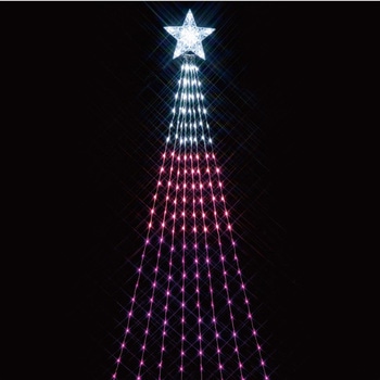 冬装飾 クリスマス イルミネーション ナイアガラライト ピンクグラデーション LED 270球 ストア・エキスプレス