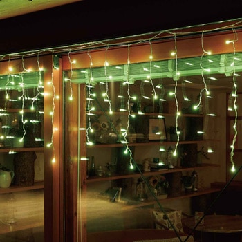 冬装飾 クリスマス イルミネーション スマートアイスクルカーテンライト LED 80球 ストア・エキスプレス
