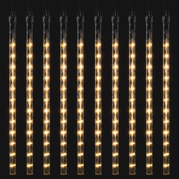冬装飾 クリスマス イルミネーション LEDスノードロップ 10連 ゴールド ストア・エキスプレス