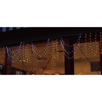 冬装飾 クリスマス イルミネーション LED3連ドレ―プライト ストア・エキスプレス