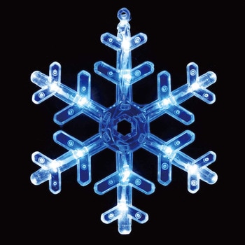 冬装飾 クリスマス イルミネーション 6連スノーフレークカーテンライト LED 144球 ストア・エキスプレス