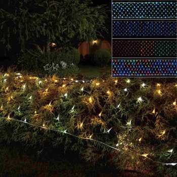 冬装飾 クリスマス イルミネーション LEDロングネットライト ストア・エキスプレス