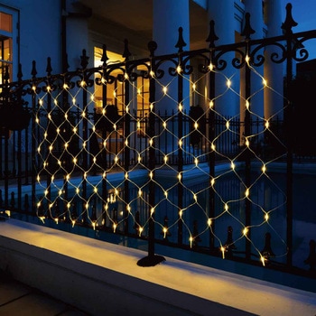 冬装飾 クリスマス イルミネーション ネットライト LED 100球 ストア・エキスプレス