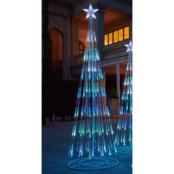 冬装飾 クリスマス イルミネーション LEDシャイニングタワーライト クリスマスツリー アイスブルー ストア・エキスプレス