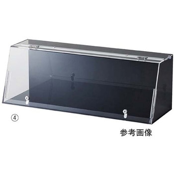 鍵付きショーケース 白色LED照明付き 61-756-86シリーズ アズワン