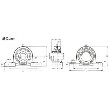 重荷重用ピロー形ユニット EA966MAシリーズ エスコ