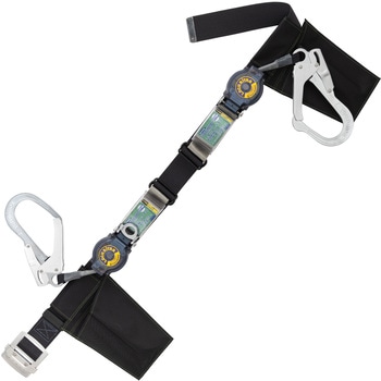 胴ベルト型墜落制止用器具2丁掛けセット仕様(ロックリトラ+ロックリトラ) ツヨロン(藤井電工)