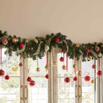 冬装飾 クリスマス用品 オーナメントボール 直径6cm ストア・エキスプレス