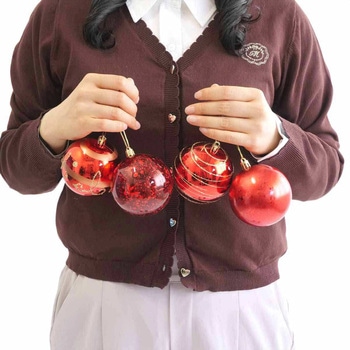 冬装飾 クリスマス用品 オーナメントボール 直径8cm ストア・エキスプレス
