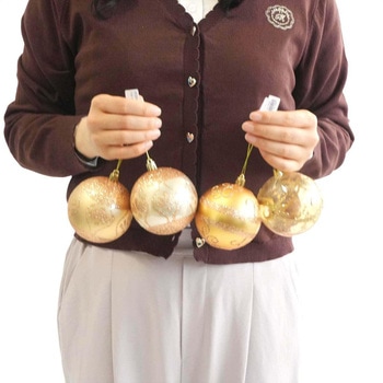 冬装飾 クリスマス用品 オーナメントボール 直径8cm ストア・エキスプレス