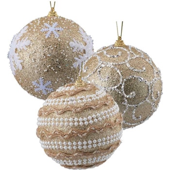 冬装飾 クリスマス用品 オーナメントボール 直径10cm ストア・エキスプレス