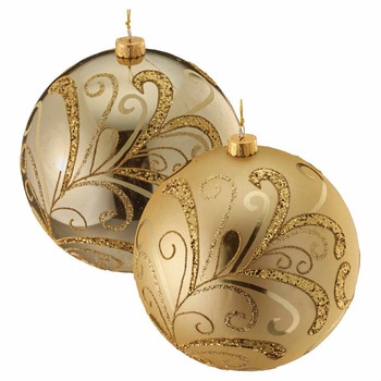冬装飾 クリスマス用品 ビッグオーナメントボール 直径15cm ストア・エキスプレス