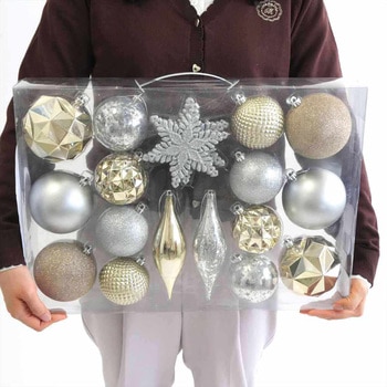 冬装飾 クリスマス用品 オーナメントセット 20個入 ストア・エキスプレス