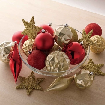 冬装飾 クリスマス用品 オーナメントセット 20個入 ストア・エキスプレス