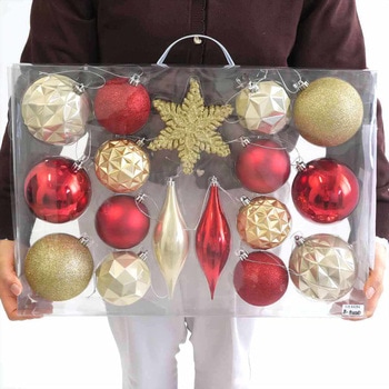 冬装飾 クリスマス用品 オーナメントセット 20個入 ストア・エキスプレス