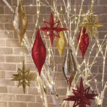 冬装飾 クリスマス用品 スターオーナメント 直径15.5cm ストア・エキスプレス