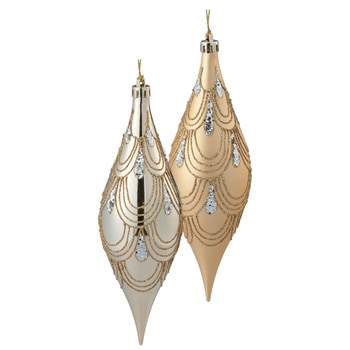 冬装飾 クリスマス用品 ドロップオーナメント 高さ17cm ストア・エキスプレス