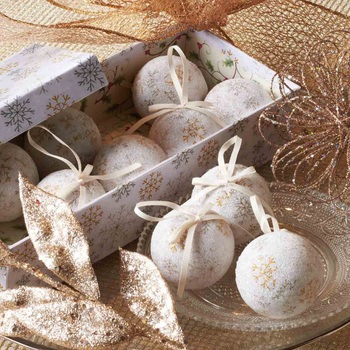 冬装飾 クリスマス用品 メリークリスマスプリント オーナメントボール 直径5cm ストア・エキスプレス