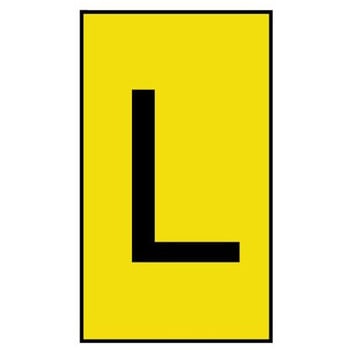 ケーブルマーカー 黄色地に黒 なし 1袋 500個入 - ヘラマンタイトン(旧:タイトン)