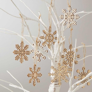 冬装飾 クリスマス用品 ウッドオーナメント 直径5.5cm ストア・エキスプレス