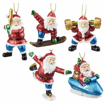 冬装飾 クリスマス用品 レジンサンタオーナメント ストア・エキスプレス